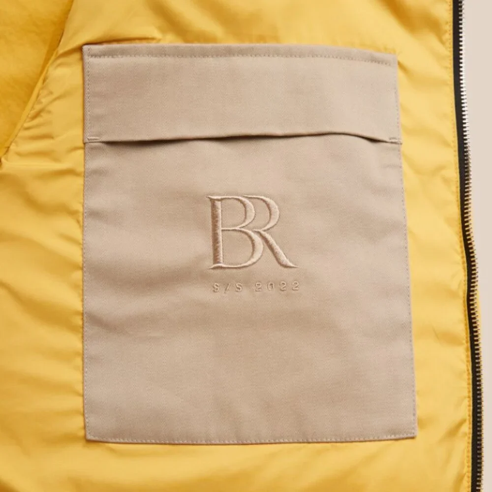 Banana Republic Hooded Fishing Jacket Men’s XXL Yellow Oversized Pockets Archive